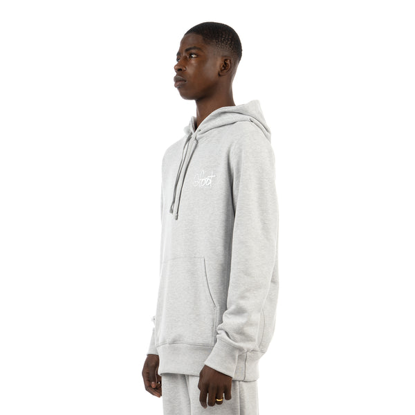 GFOOT | Script Hoodie Grey Marl - Concrete