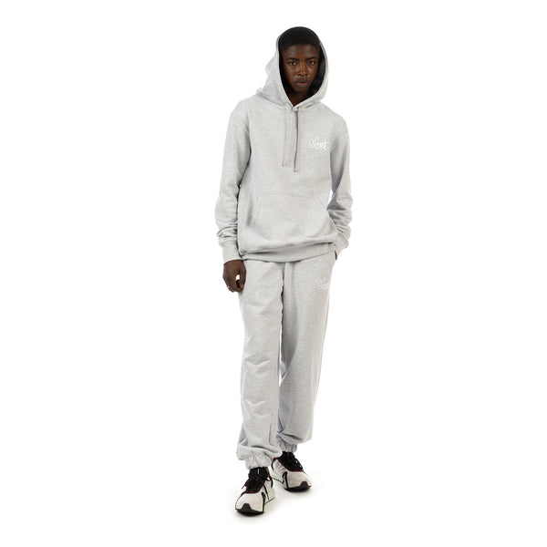 GFOOT | Script Hoodie Grey Marl - Concrete