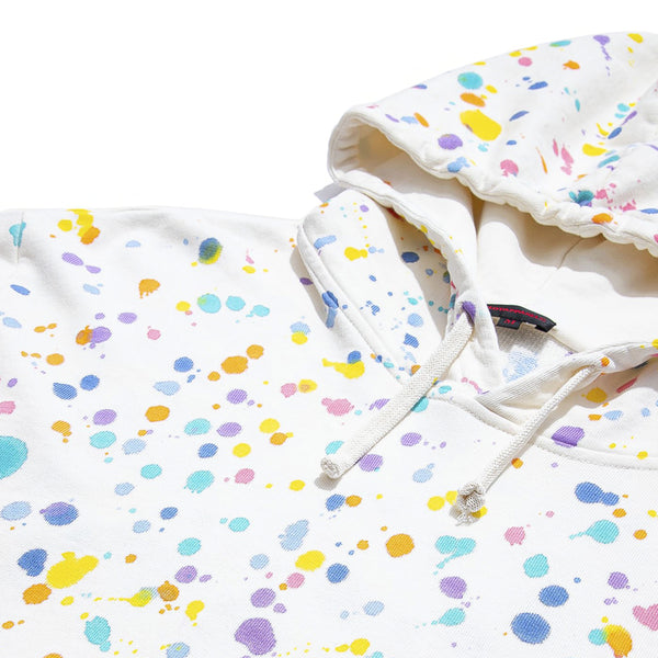 CLOT | Paintsplatter Hoodie (Hand Finished) White - Concrete