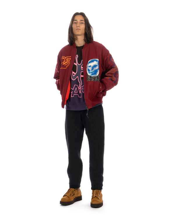 Perks and Mini (P.A.M.) | Disc Man Crewneck Java Wisteria - Concrete