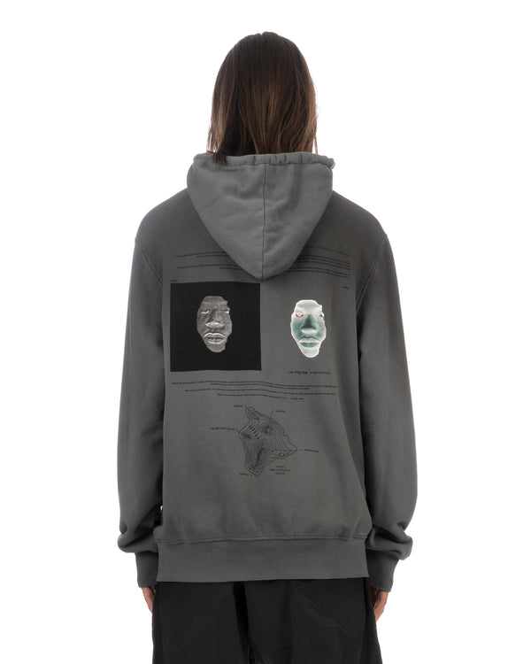 TOBIAS BIRK NIELSEN | H5G1 Serigraphy Hoodie Gargoyle Grey - Concrete
