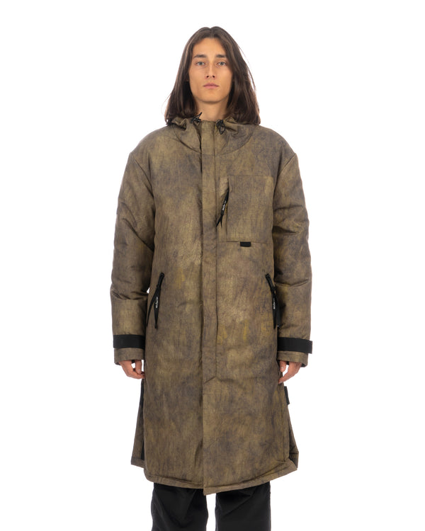 TOBIAS BIRK NIELSEN | J19 Light Padded Long Volcano Coat Green - Concrete