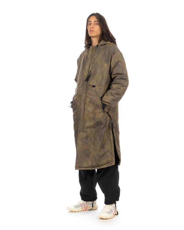 TOBIAS BIRK NIELSEN | J19 Light Padded Long Volcano Coat Green - Concrete