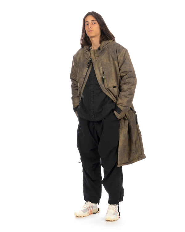 TOBIAS BIRK NIELSEN | J19 Light Padded Long Volcano Coat Green - Concrete