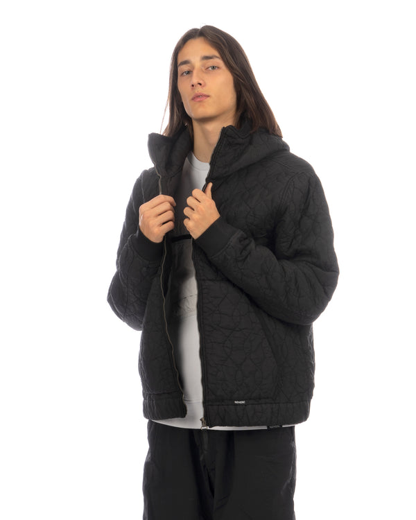 NEMEN | Taki Quilted Hoody Ink Black - Concrete