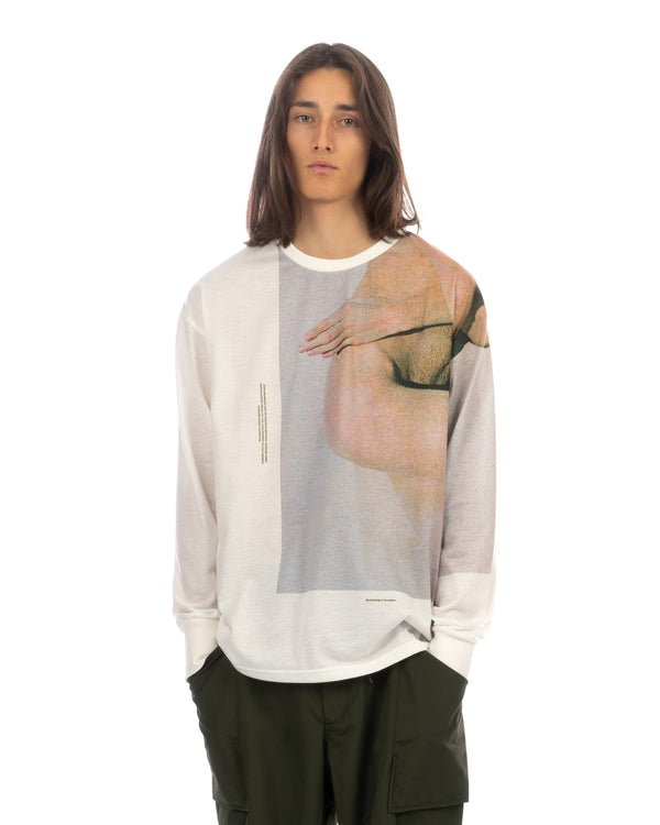 Akomplice | x Synchrodogs Embodied LS T-Shirt White - Concrete