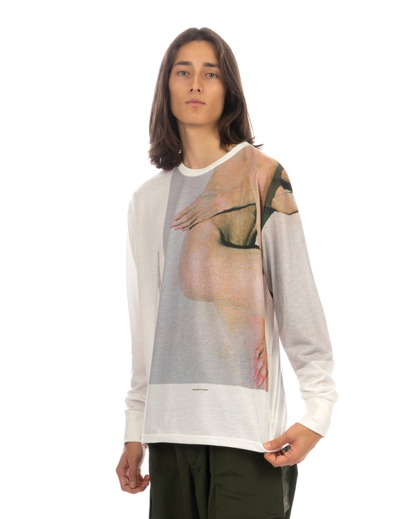 Akomplice | x Synchrodogs Embodied LS T-Shirt White - Concrete
