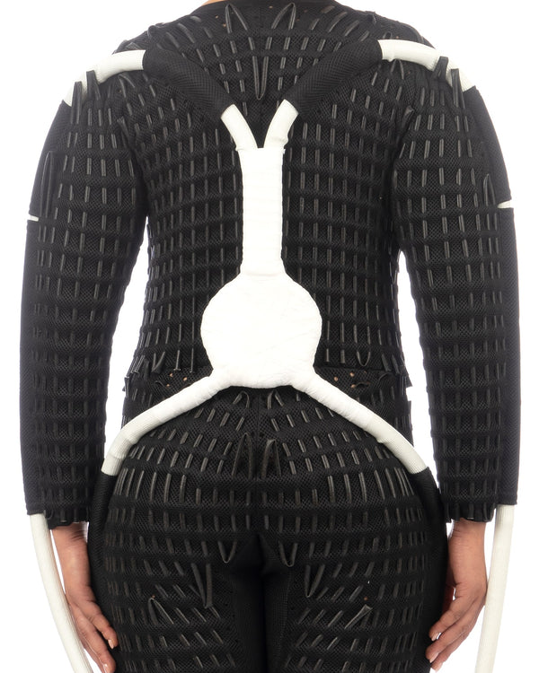 KANGHYUK | Airmesh Tunnel Jumpsuit Black - Concrete