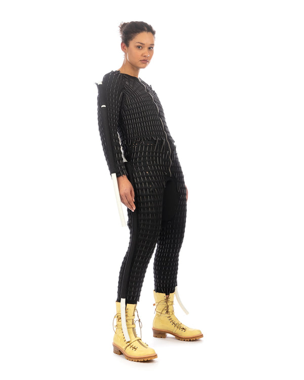 KANGHYUK | Airmesh Tunnel Jumpsuit Black - Concrete