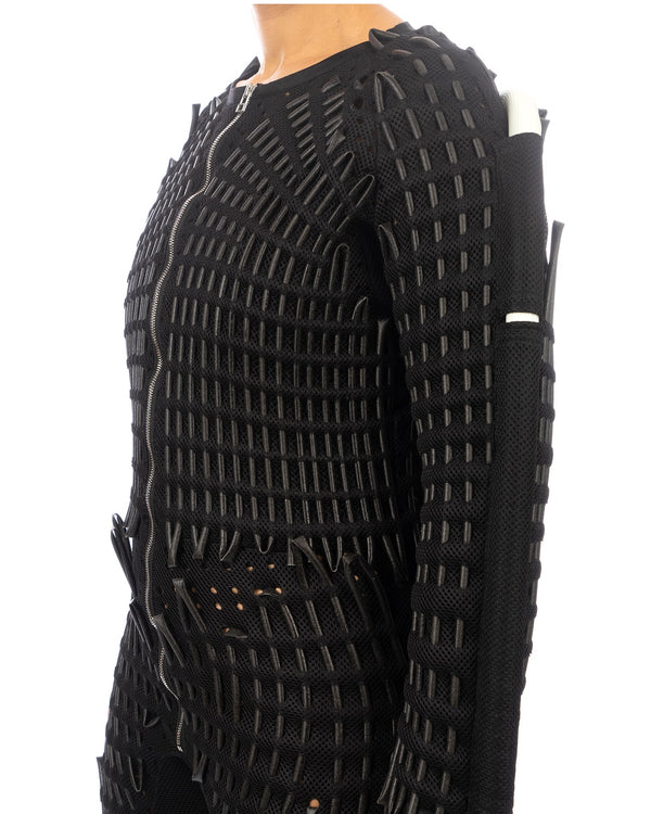 KANGHYUK | Airmesh Tunnel Jumpsuit Black - Concrete