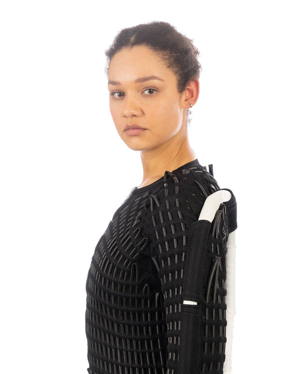 KANGHYUK | Airmesh Tunnel Jumpsuit Black - Concrete
