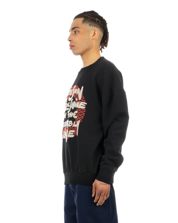 Henrik Vibskov | The Sun Roundneck Sweat Black - Concrete