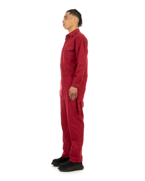 YOOST | W Loose Strap Boiler Suit Red - Concrete