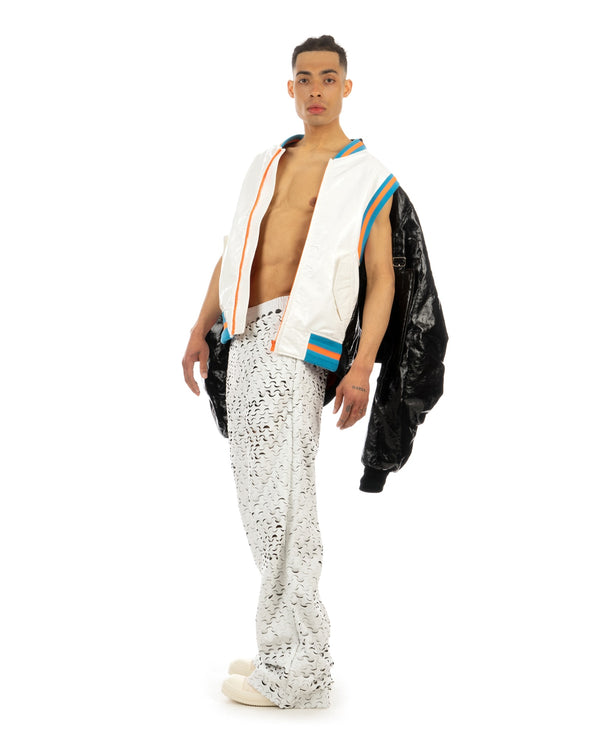 Walter Van Beirendonck | Neon Shadow Bomber (Oversized) White - Concrete