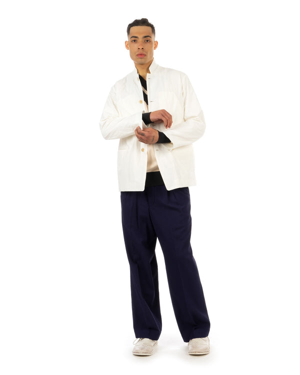 Haversack | C/N Typewriter Slouch Jacket White - Concrete