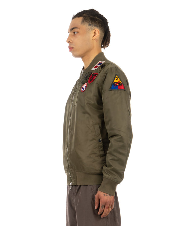 maharishi | 8046 Reversible MA-1 Bomber Jacket Olive - Concrete