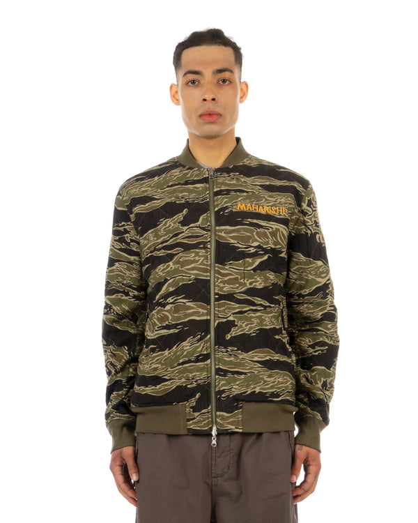 maharishi | 8046 Reversible MA-1 Bomber Jacket Olive - Concrete