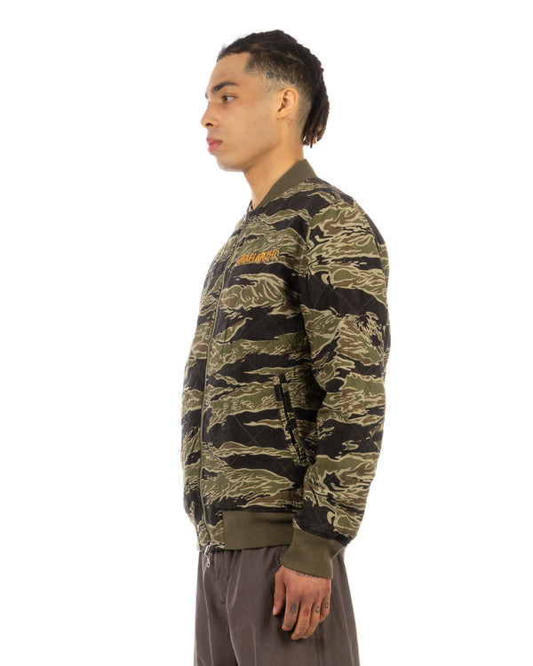 maharishi | 8046 Reversible MA-1 Bomber Jacket Olive - Concrete