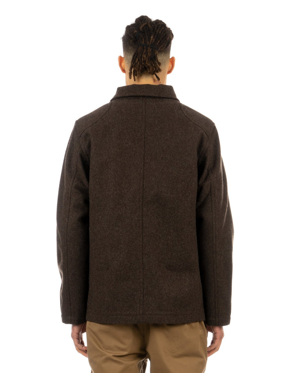 Stussy | Deluxe Wool Hunting Jacket Brown - Concrete