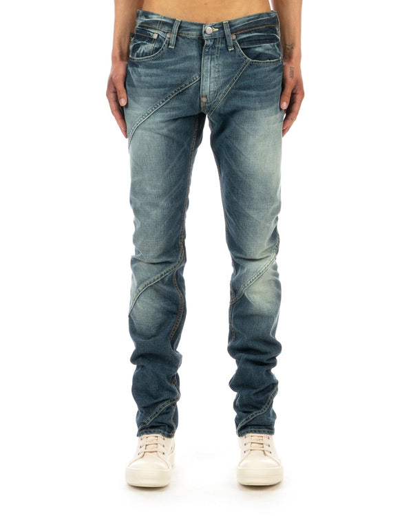 Michiko Koshino Jeans | YM2168 Twisted Hagi Jeans - Concrete