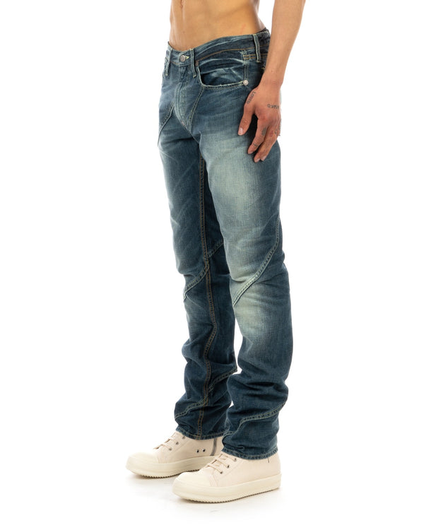Michiko Koshino Jeans | YM2168 Twisted Hagi Jeans - Concrete
