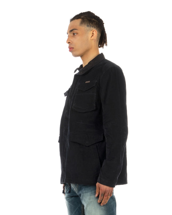 Staple | Krewston Corduroy M-65 Jacket Navy - Concrete