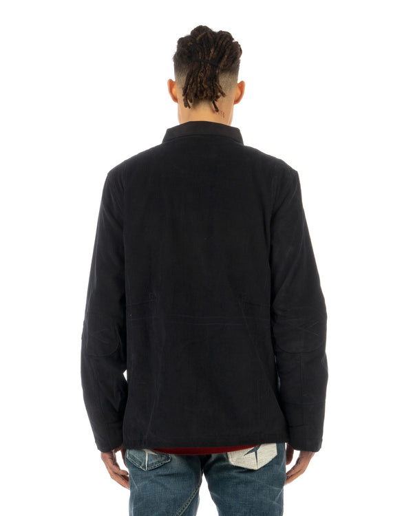 Staple | Krewston Corduroy M-65 Jacket Navy - Concrete