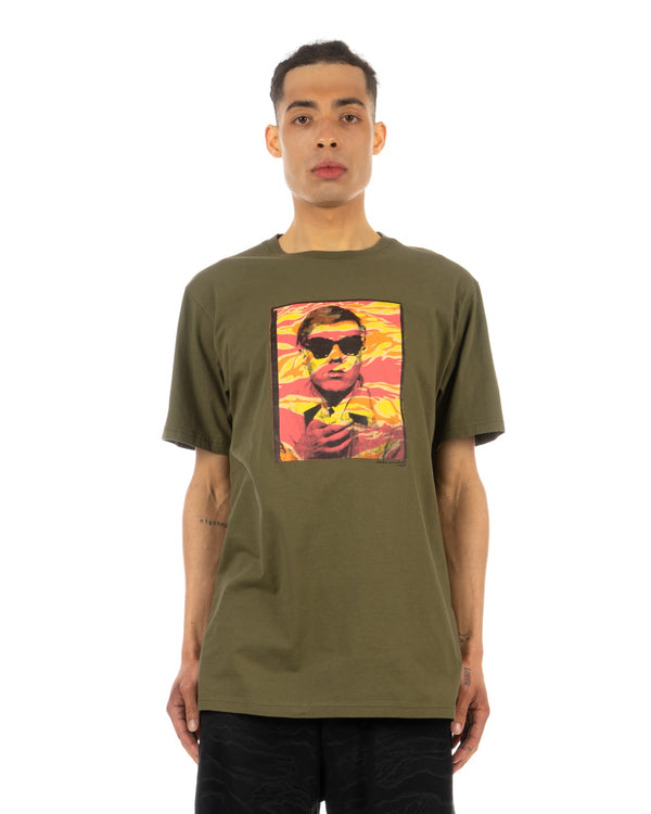 maharishi | 9711 Warhol Polaroid Portrait T-Shirt Olive - Concrete