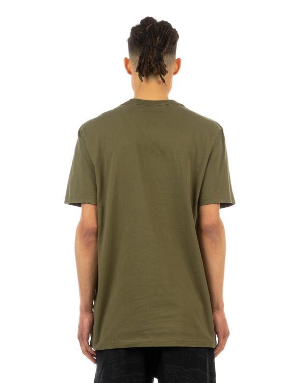 maharishi | 9711 Warhol Polaroid Portrait T-Shirt Olive - Concrete