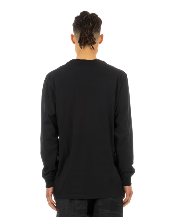 maharishi | 9754 Miltype Embroidered T-Shirt Black - Concrete