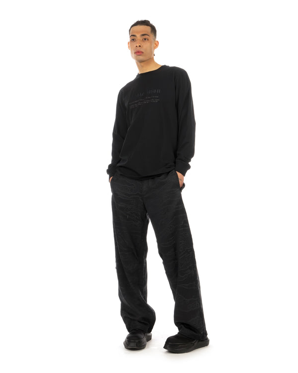 maharishi | 9754 Miltype Embroidered T-Shirt Black - Concrete