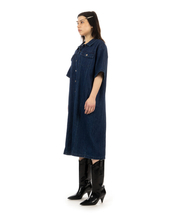 FACON JACMIN | Robyn Shirt Dress Navy - Concrete