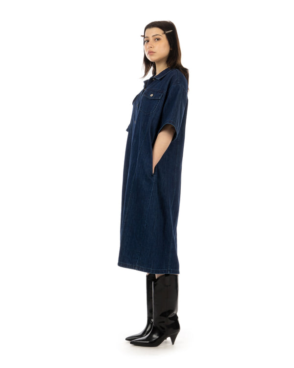 FACON JACMIN | Robyn Shirt Dress Navy - Concrete