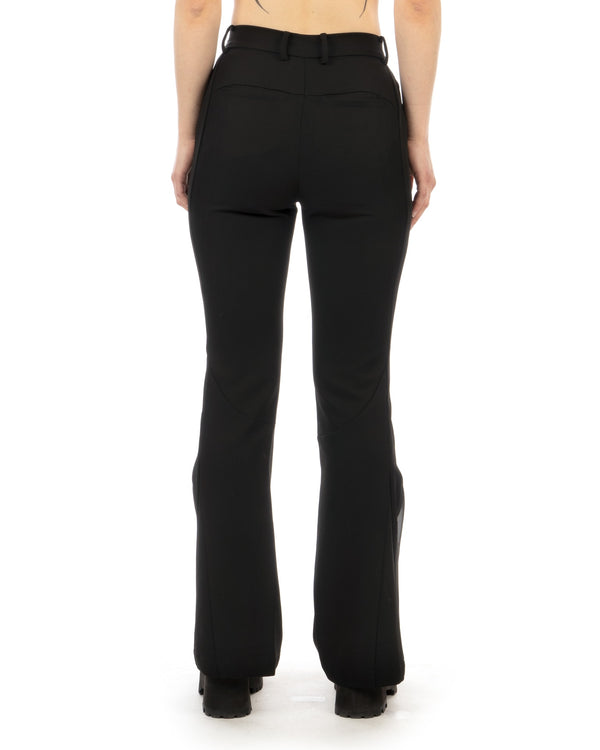 C2H4 | W Streamline Arc Panelled Haze Trousers Solemn Black - Concrete