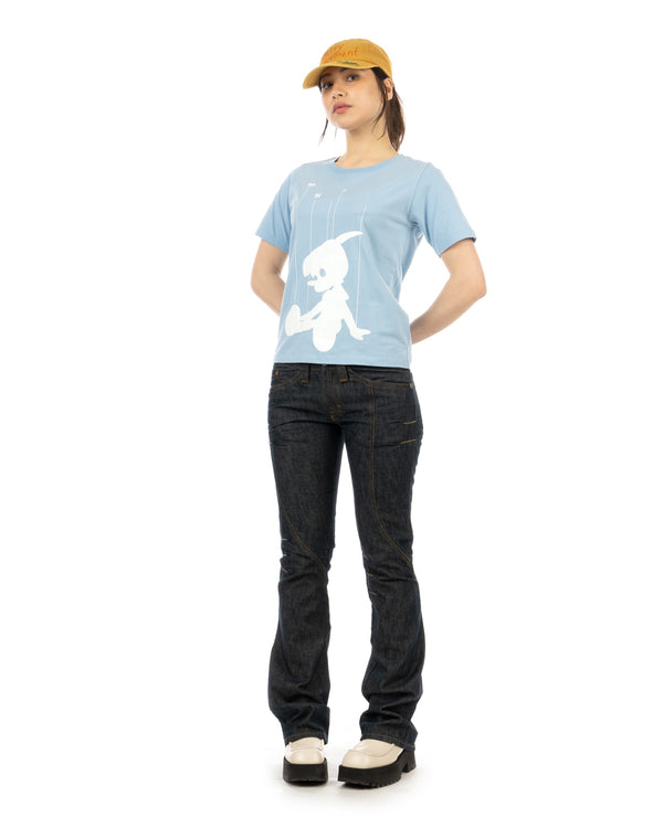 maharishi | x Emmaichai 9201 Pulling Strings T-Shirt Summer Blue - Concrete