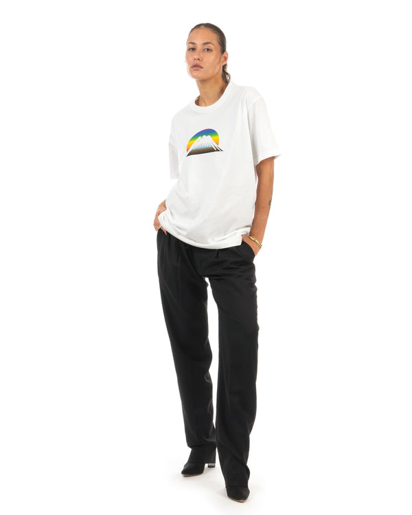 maharishi | Proud Dove Rainbow Mountain T-Shirt White - Concrete