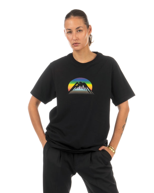 maharishi | Proud Dove Rainbow Mountain T-Shirt Black - Concrete