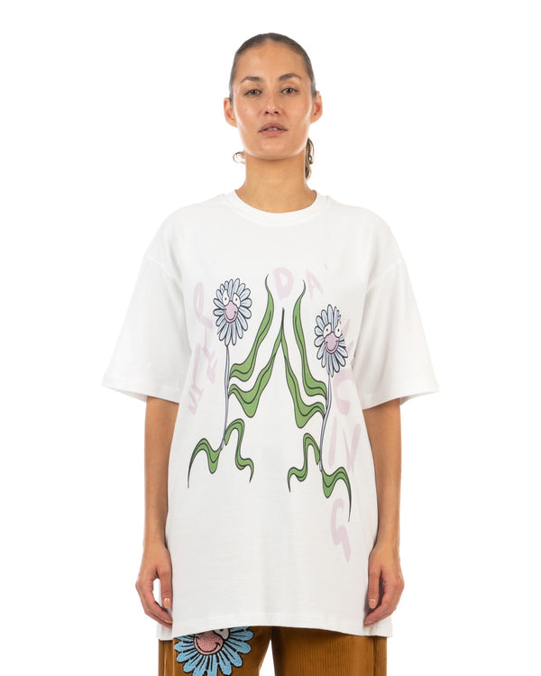 GarbageTV | Seeing The Growth T-Shirt White - Concrete