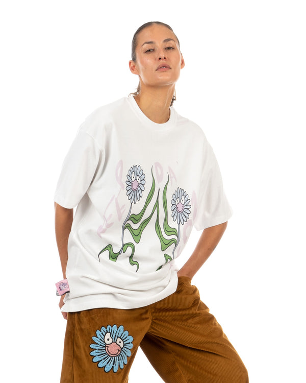 GarbageTV | Seeing The Growth T-Shirt White - Concrete