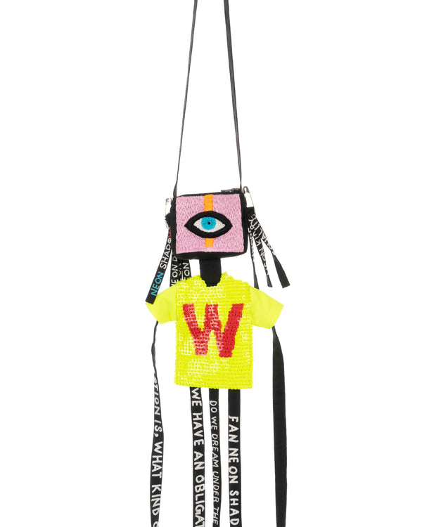Walter Van Beirendonck | Neon Shadow Cardholder Doll Multi - Concrete