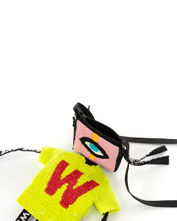 Walter Van Beirendonck | Neon Shadow Cardholder Doll Multi - Concrete