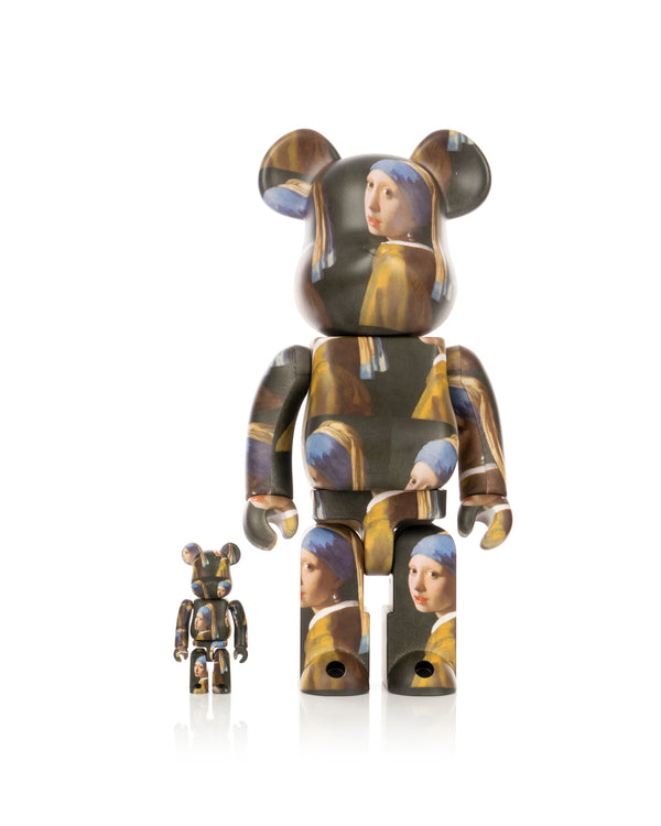 Medicom Toy | Be@rbrick 400% & 100% Johannes Vermeer; Girl With A Pearl Earring - Concrete