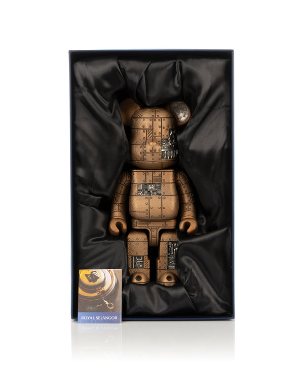 Medicom Toy | Be@rbrick x Royal Selangor 400% Steampunk Bronze - Concrete