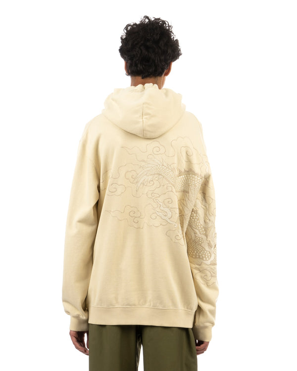 maharishi | 8132 Tibetan Dragon Hoodie Ecru - Concrete