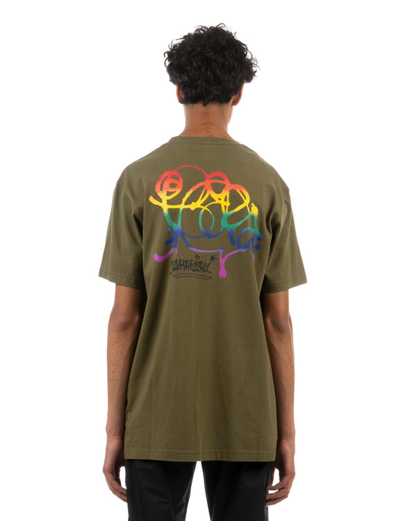 maharishi | x IRAK 9835 Pocket T-Shirt Olive - Concrete