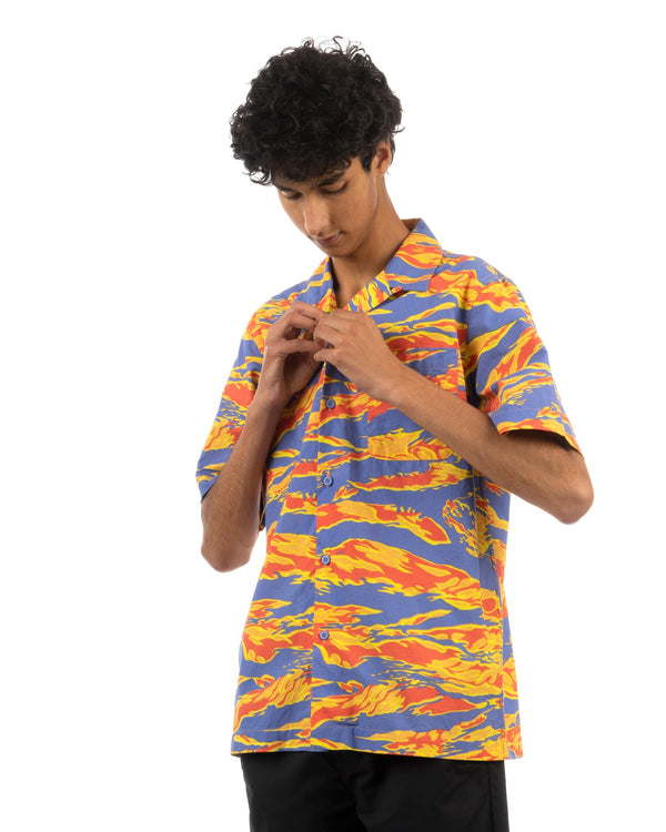maharishi | 8172 Warhol Tigerskins Shirt Warhol Union - Concrete