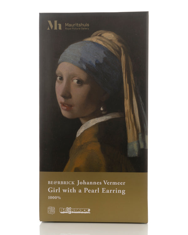 Medicom Toy | Be@rbrick 1000% Johannes Vermeer 'Girl with a Pearl Earring' - Concrete