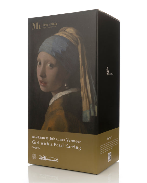 Medicom Toy | Be@rbrick 1000% Johannes Vermeer 'Girl with a Pearl Earring' - Concrete