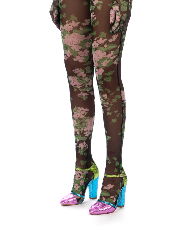 SHUTING QIU | Bodysuit Multi / Floral - Concrete