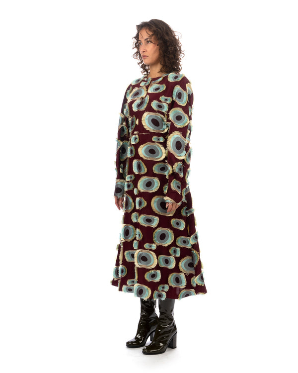 Colville | August Dress Tobacco / Ecru - Concrete